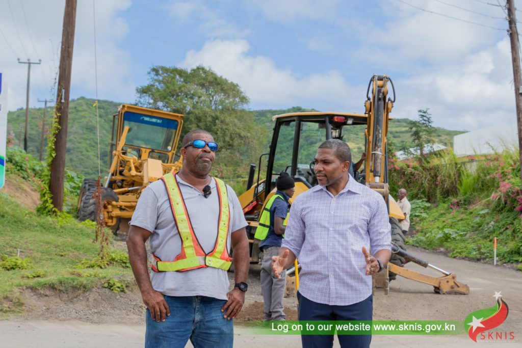 PRIME MINISTER DR. DREW EXPRESSES SATISFACTION WITH ONGOING EFFORTS TO RESTORE THE ST. PETER’S MAIN ROAD AND F.T. WILLIAMS HIGHWAY