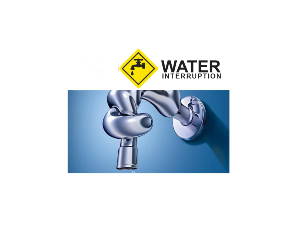 Notice of Water Service Interruption for Cayon