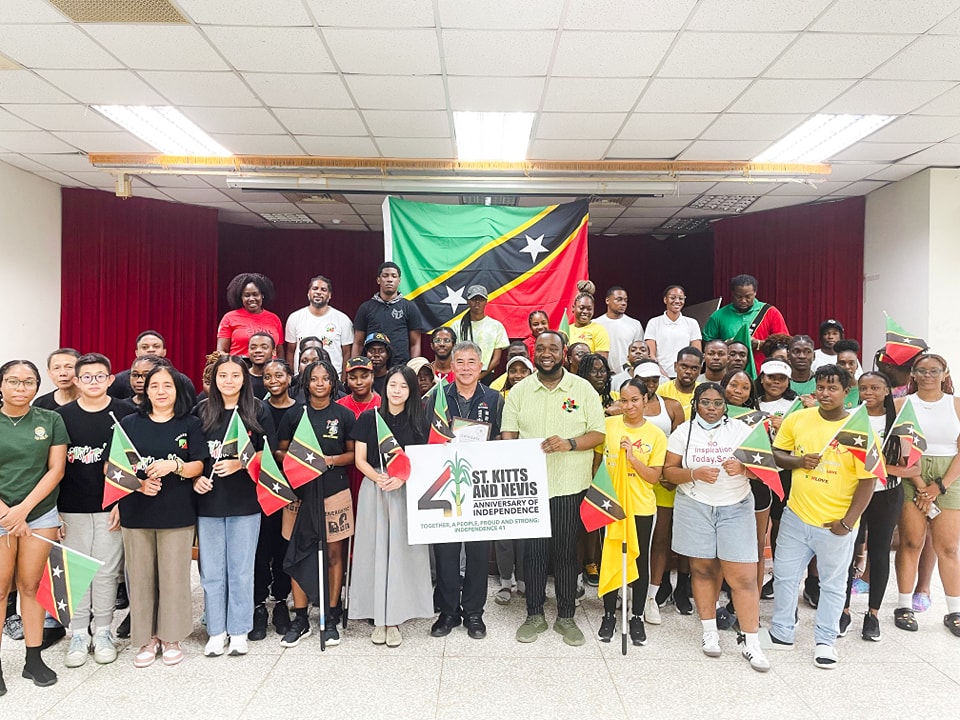 Saint Kitts and Nevis Nationals in Taiwan Celebrate Independence 41 with Church Service and Sports Day