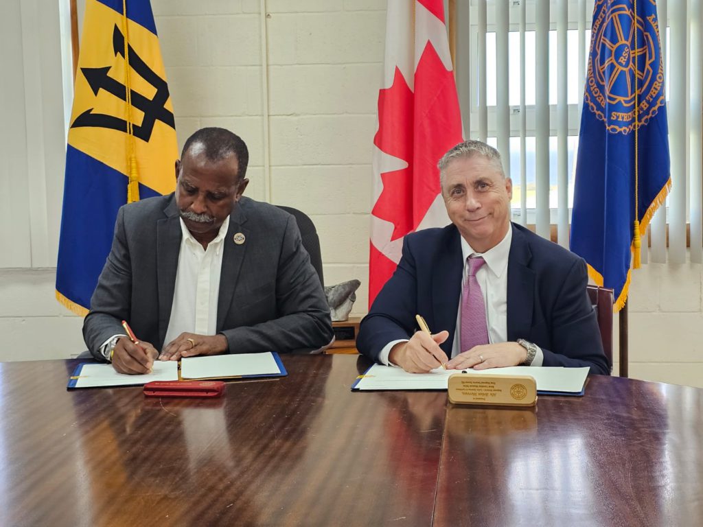 RCMP OFFICIALS PAY COURTESY CALL ON THE RSSTO BOLSTER CANADA-CARIBBEAN RELATIONS