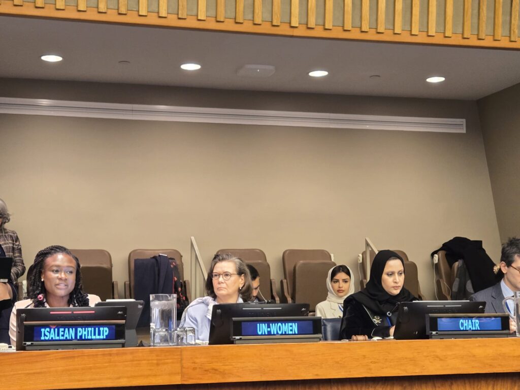 Hon. Isalean Phillip is CSW69 Ministerial Roundtable panelist at the United Nations