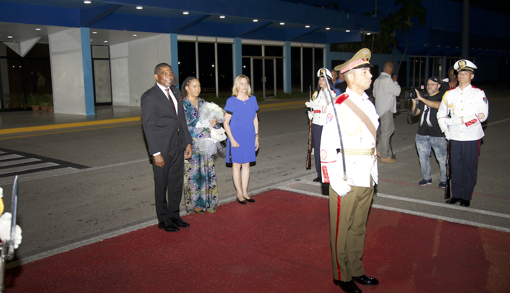 Prime Minister Hon. Dr. Terrance Drew Arrives in Cuba for Official State Visit
