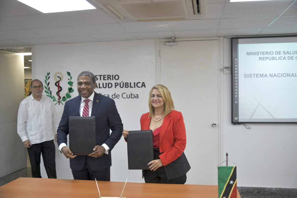 Prime Minister Dr. Drew Signs Health Cooperation Agreement with CUBA
