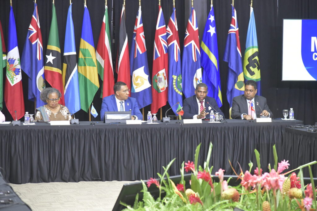 Prime Minister Drew Participates in CARICOM Closing Press Conference alongside Chairman Hon. Andrew Holness