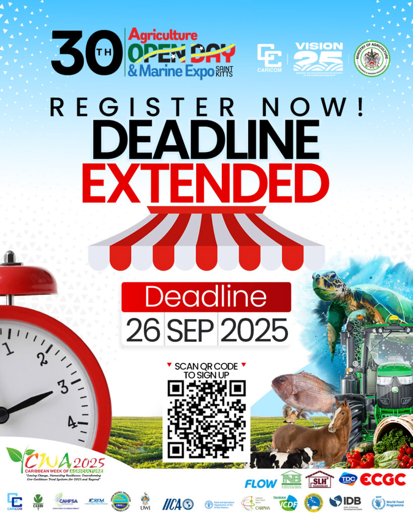 30TH AGRICULTURE OPEN DAY & MARINE EXPO REGISTRATION DEADLINE EXTENDED TO 26TH SEPTEMBER 2025