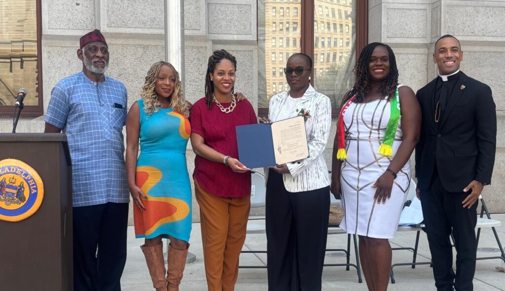 Saint Kitts and Nevis 42nd Anniversary of Independence Celebrated with Flag Raising Ceremony at Philadelphia City Hall