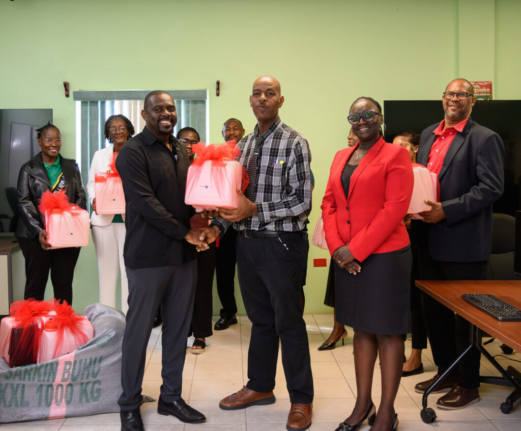 Minister Duggins donated 400 Hurricane relief packages to the National Emergency Management Agency (NEMA) to strengthen our Hurricane Readiness efforts