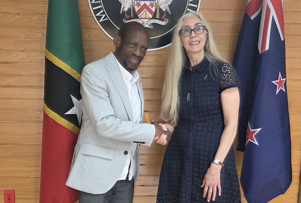 Her Excellency Linda Charlotte Te Puni, New Zealand High Commissioner pays Courtesy Call on the Rt. Hon. Dr. Denzil Douglas, Minister of Foreign Affairs et al.