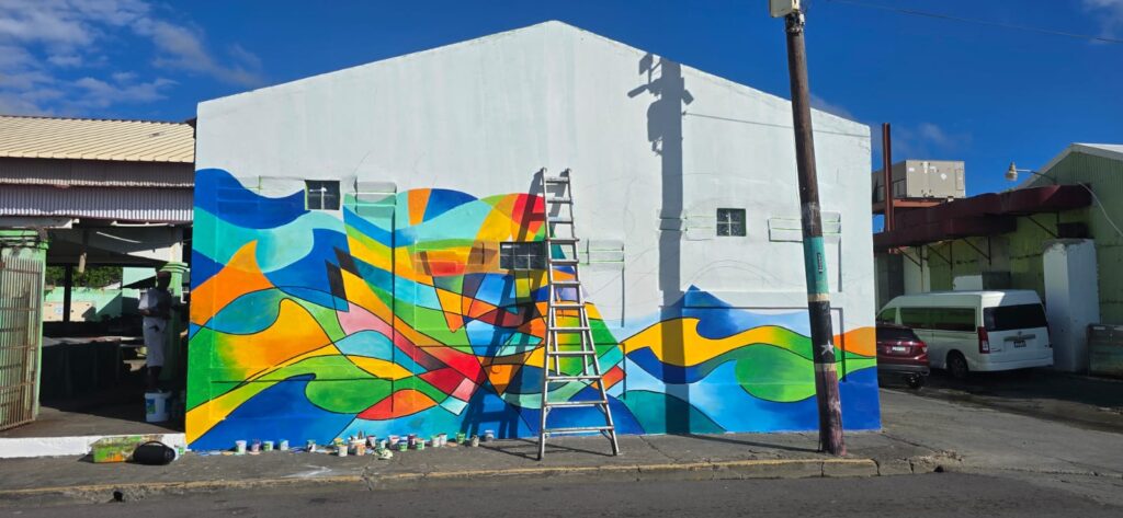 “Community Canvas” Mural Painting Initiative Brings Colour and Life to Central Basseterre