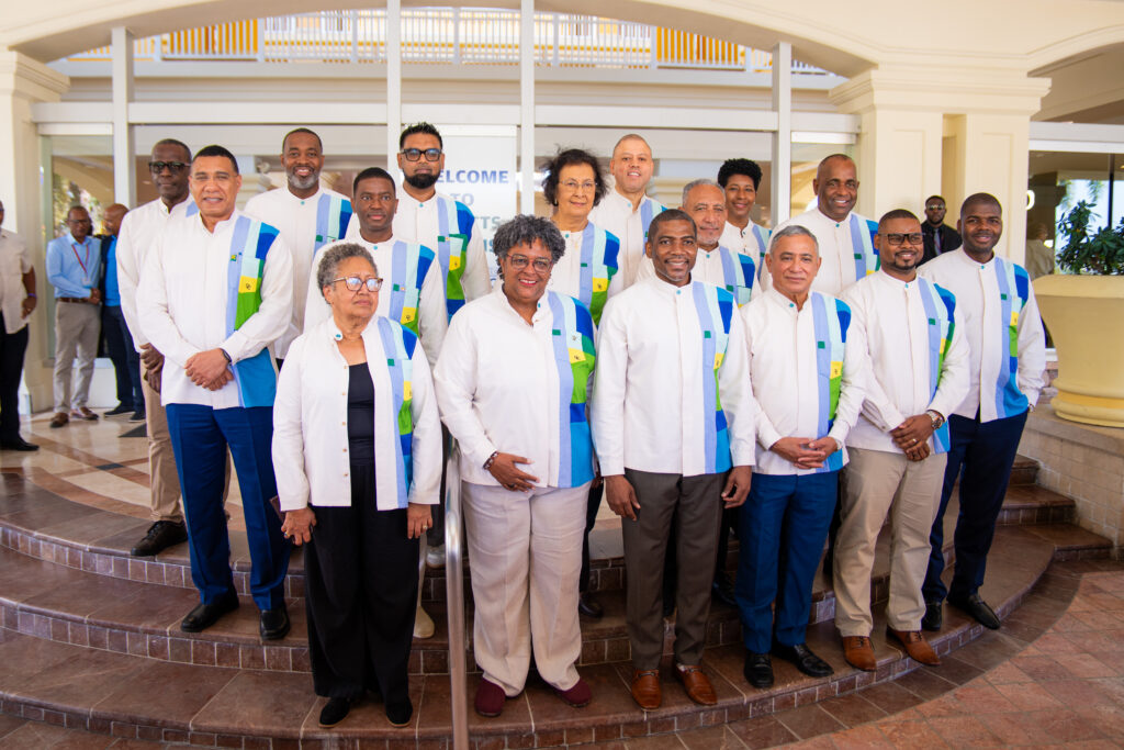 WOVEN IN SOLIDARITY: CARICOM HEADS DON CUSTOM SHIRTS FOR HISTORIC NEVIS RETREAT